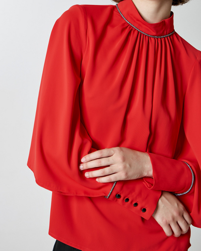 Access - High Neck Full Sleeve Blouse 
