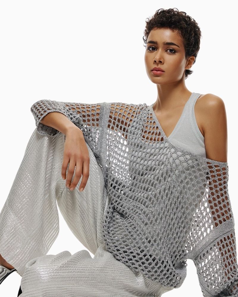 Access - Metallic Knit Blouse 