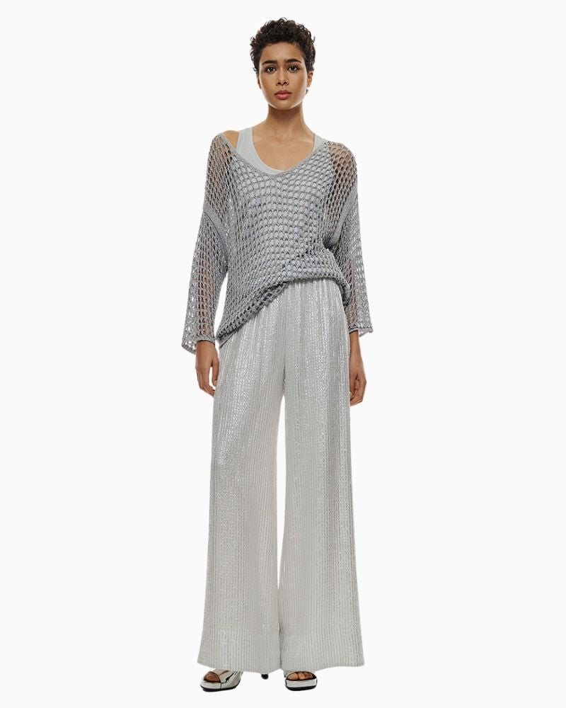 Access - Metallic Knit Blouse 