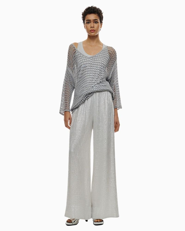 Access - Metallic Knit Blouse 