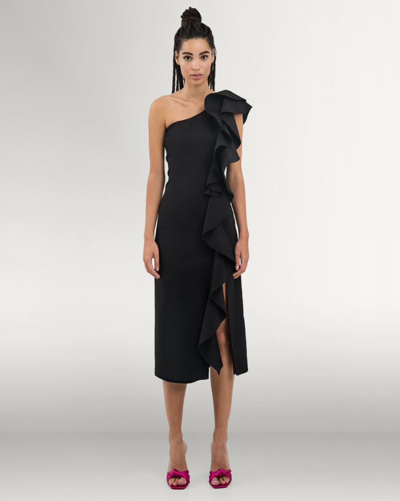 Access - One Shoulder Midi Dress 