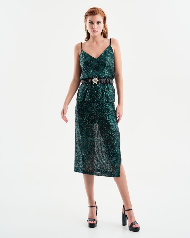 Access - Sequin Midi Skirt 