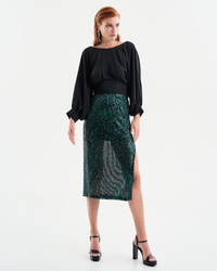 Access - Sequin Midi Skirt 