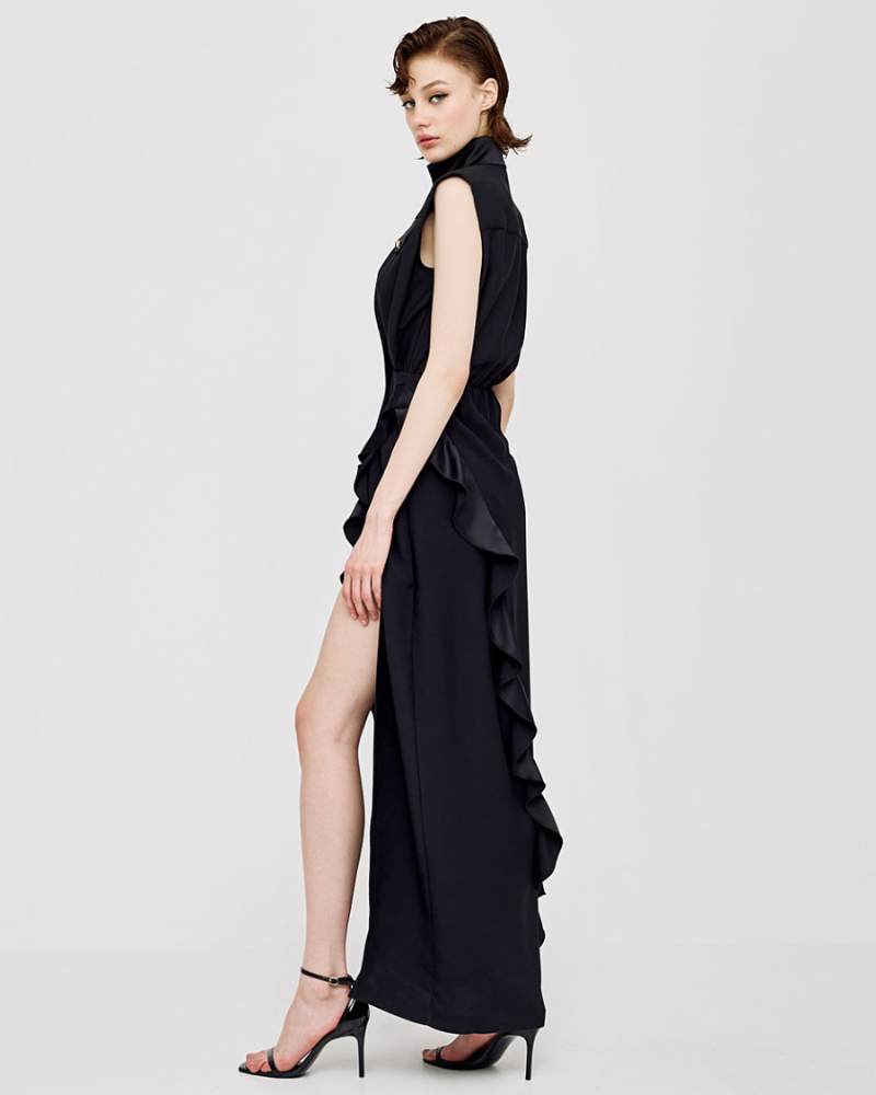 Access - Wrap Dress With Ruffles 