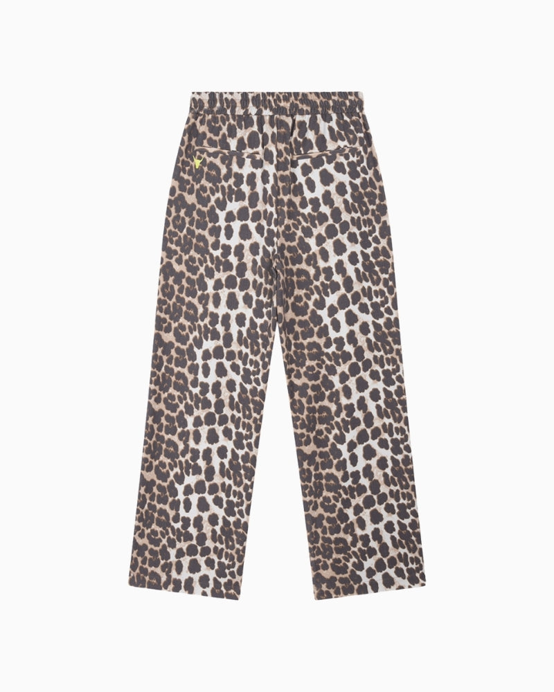 Alix The Label animal wide leg pants back on white background – Áines Boutique