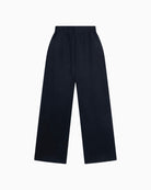 Back view of Alix wide-leg pants in flowy cupro-blend fabric