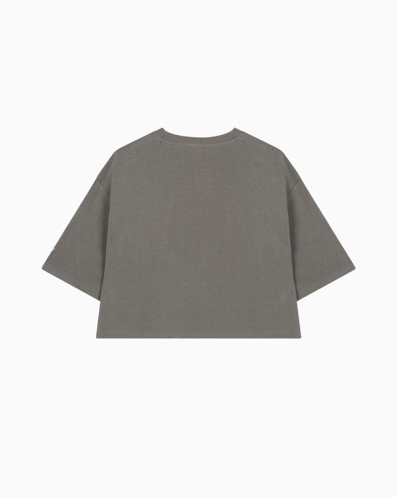 Alix The Lable - Flowy Cropped T Shirt 