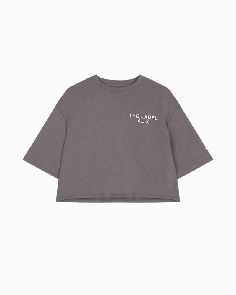 Alix The Lable - Flowy Cropped T Shirt 