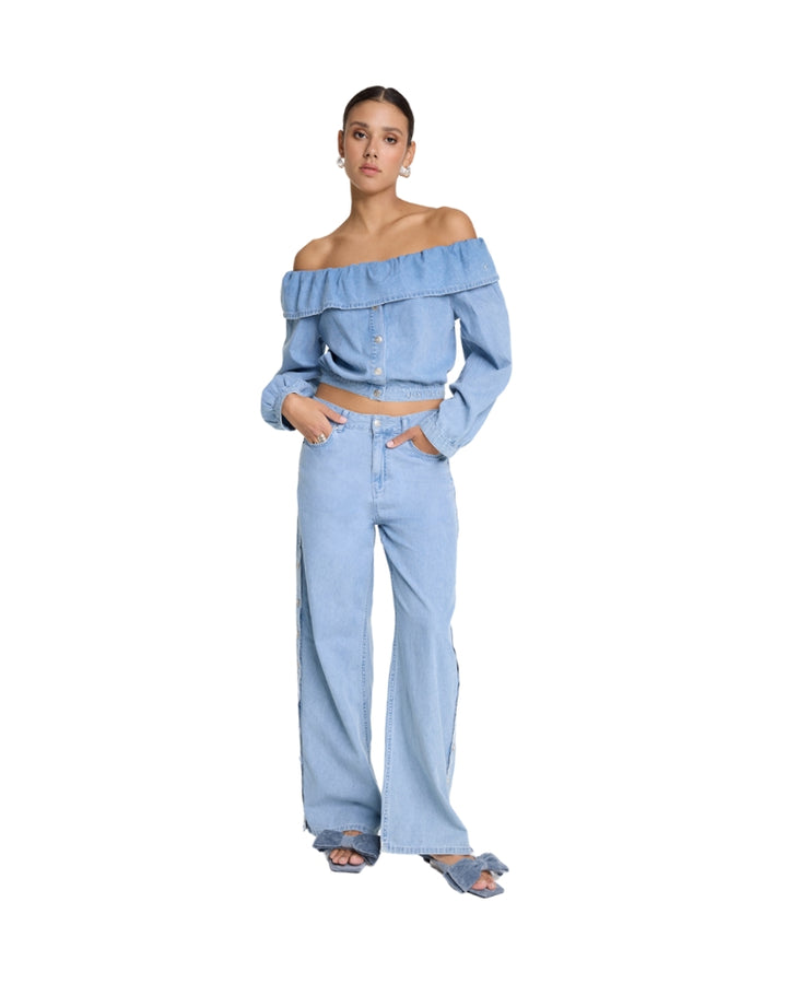 Alix The Label - Chambray Denim Pants