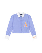 Alix The Label - Cropped Stripe Blouse