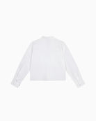 Back view of Alix The Label cropped shirt showing clean, minimal finish
