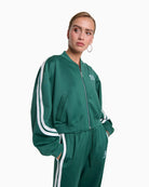 Alix The Label Tapes Training Jacket green front view
