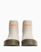 Barbour Abbeyfield packable ankle wellingtons beige front view – Áines Boutique