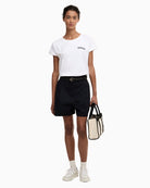 Barbour Bede t-shirt white side view cap sleeve detail woman wearing – Áines Boutique