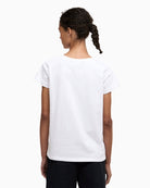 Barbour Bede t-shirt white back view woman wearing – Áines Boutique