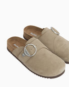 Close-up of Barbour Kyra mule ring-pull zip detail – Áines Boutique