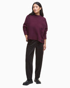 Barbour Leonie zip-up wool cardigan front view on woman – Áines Boutique