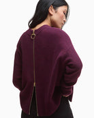 Barbour Leonie cardigan back view – Áines Boutique