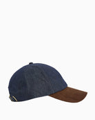 Barbour Mya denim cap side view – Áines Boutique