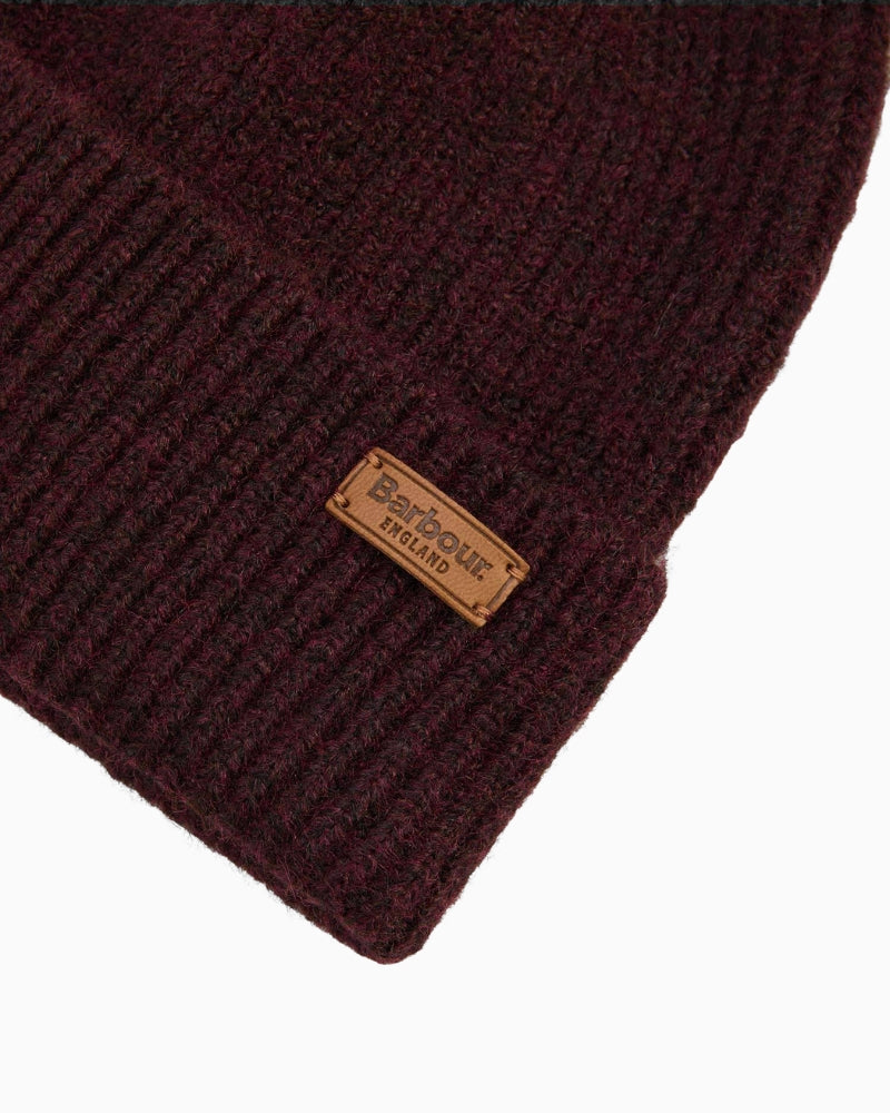 Barbour Pendle beanie branded badge detail – Áines Boutique