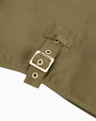 Barbour Transport dry wax dog coat fastening detail – Áines Boutique