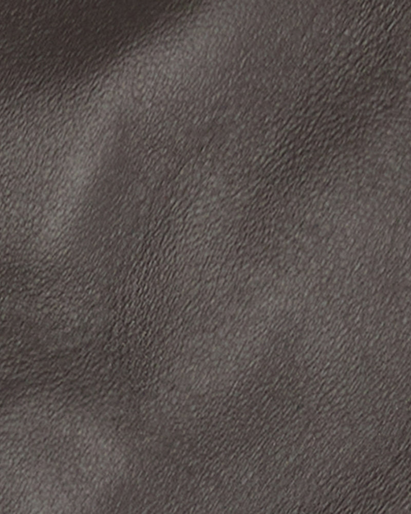 Barbour Arlene Leather Gloves in Brown leather texture detail