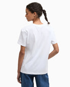 Barbour Bedale T-shirt white back view – Áines Boutique