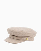 Angled view of Barbour Bothal Bakerboy Cap showing full shape and peak