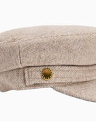 Barbour-branded gold-tone stud detail on Bakerboy cap