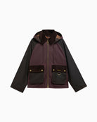 Barbour Carville Wax Jacket in Bordeaux product front view