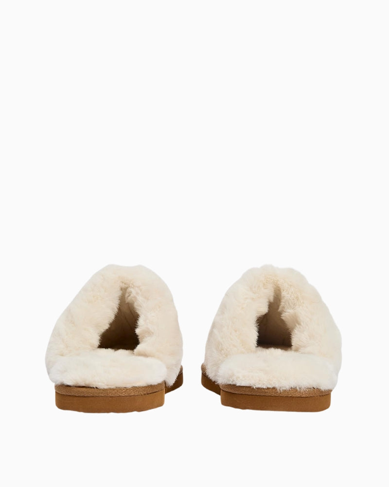 Cosy faux fur lining of Barbour Claudia Mule Slippers Tartan 