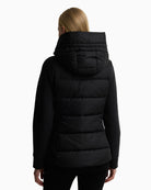 Barbour Conway Quilted Sweatshirt in Black hood detail