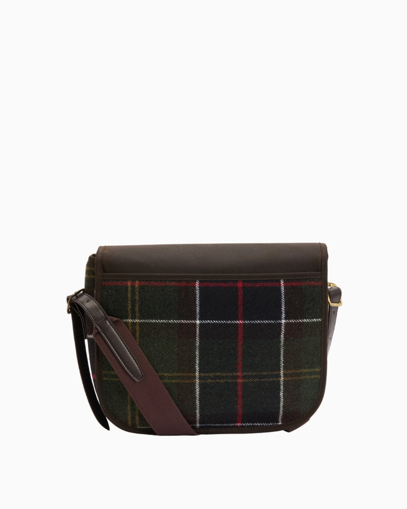 Barbour Cromarty Crossbody Bag in Tartan back view