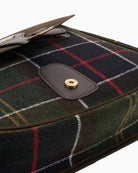 Barbour Cromarty Crossbody Bag in Tartan magnetic fastening detail