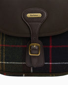 Barbour Cromarty Crossbody Bag in Tartan magnetic fastening detail