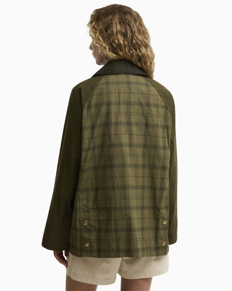 Barbour Cropped Beadnell casual jacket back view