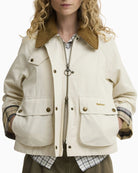 Barbour Cropped Beadnell casual jacket pocket detail
