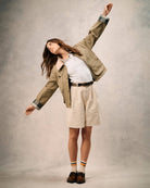 Barbour Cropped Beadnell casual jacket outfit styling