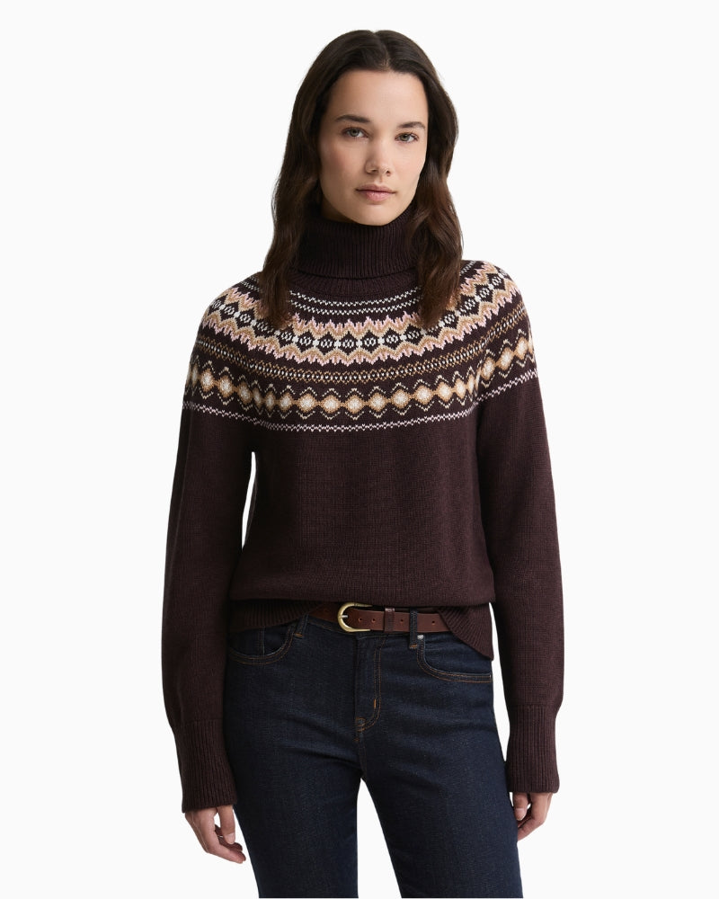 Barbour Darwen Jumper Brown front view
