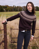 Barbour Darwen Jumper Brown full outfit view