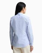Barbour Derwent Long-Sleeved Shirt in Blue back view
