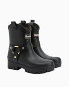 Slightly angled view showing both front and side hardware elements