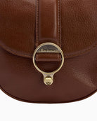 Barbour Elm Leather Crossbody Bag in Brown turn lock detail