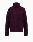 Front view of Barbour Embleton jumper styled casually