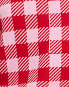 Barbour Esther knitted jumper red, close-up fabric view – Áines Boutique