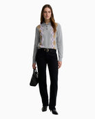 Barbour Fawne Jumper Grey full outfit view