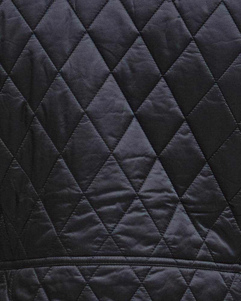 Close-up of diamond quilting