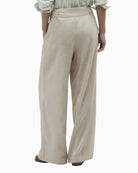 Barbour Gabby Wide-Leg Trousers beige back view