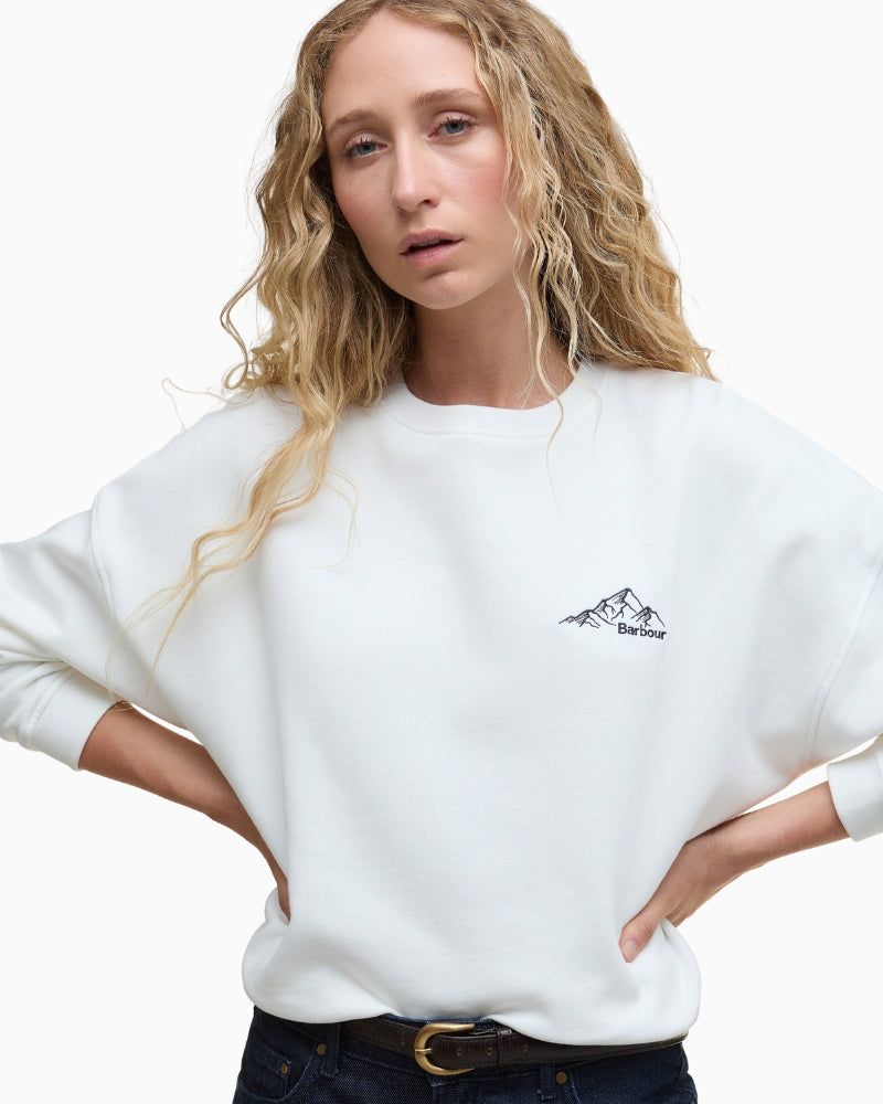Model showing back embroidery – casual styling option