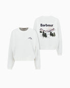 Front and back side by side view of Barbour Harper Sweatshirt